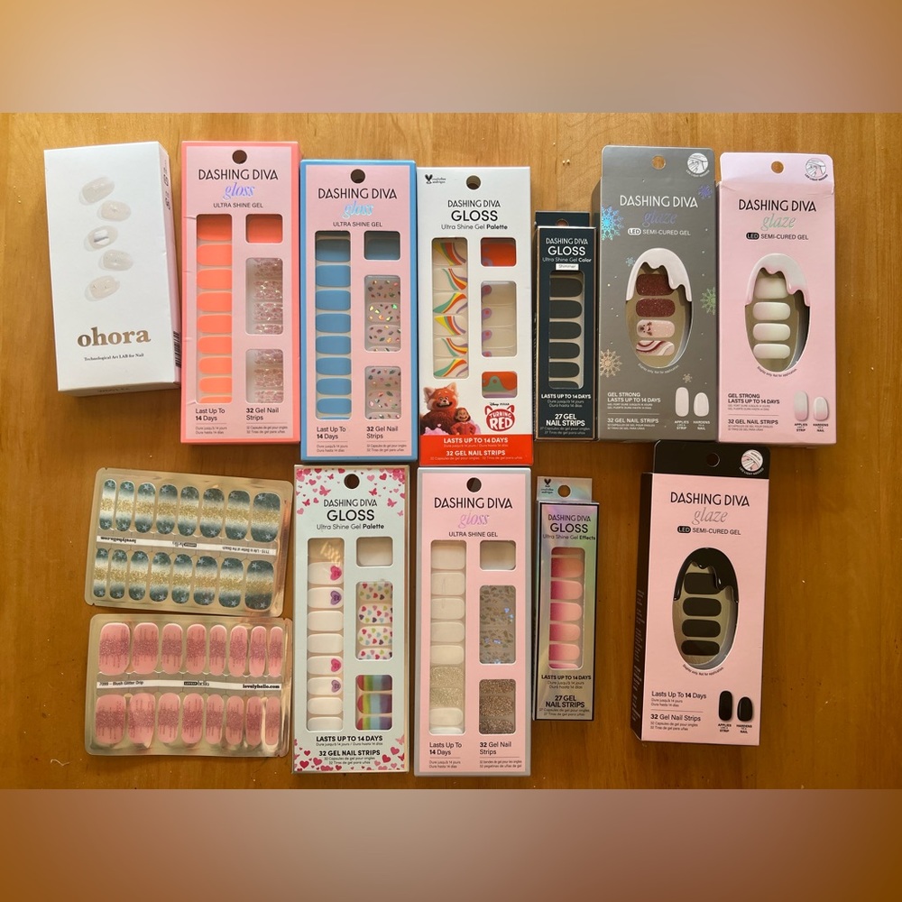 Nail wrap bundle (primarily Dashing Diva); NIB